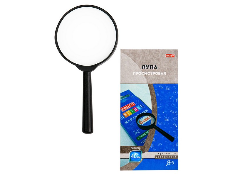 Лупа просмотровая d=40мм, кратность увеличения 5 в кор.ЛУ-4122