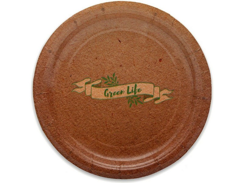 Тарелка бумажная Green Life (17 см, 6 шт) СП-9698