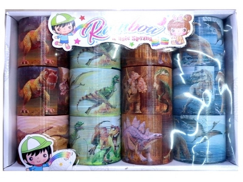 Пружинка-радуга 7,5х6,5 см "ДИНО" AN01313