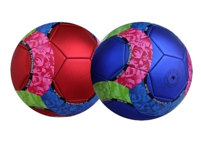 Мяч футбольный ПУ цветной AN01115