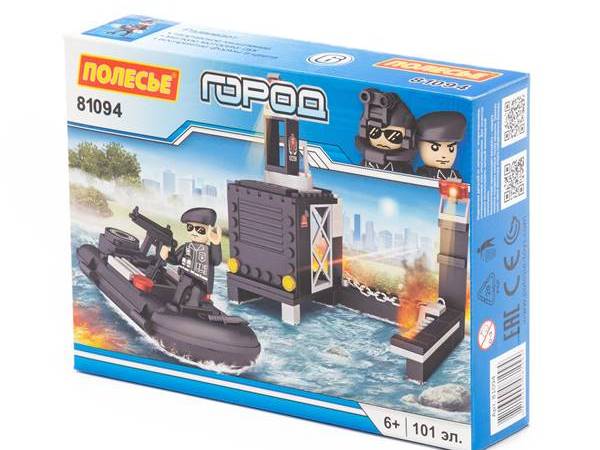 Конструктор "Классик" "Город. Полиция-1.6" 101 эл. в коробке