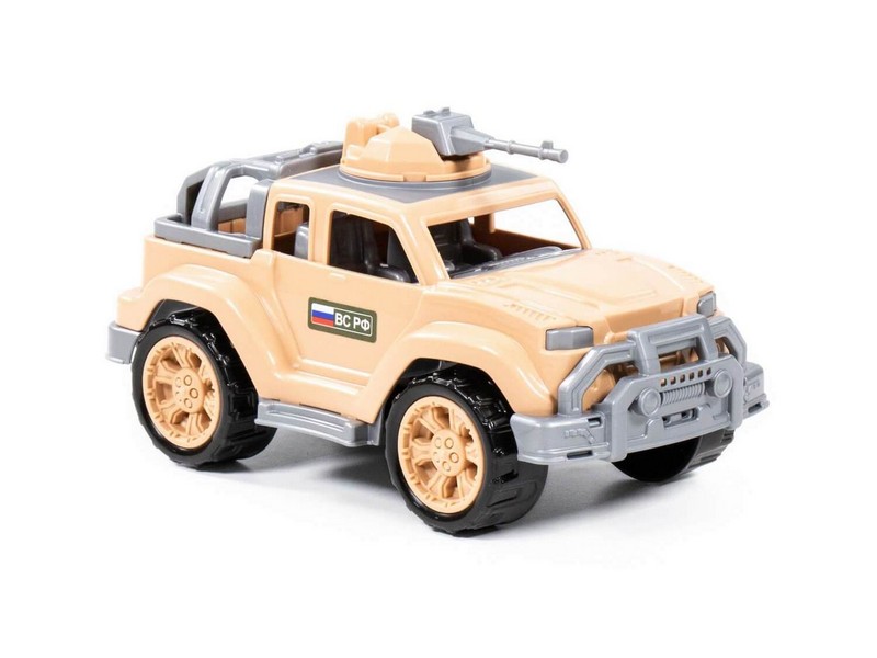 Автомобиль джип военный-сафари "Легионер-мини" с 1-м пулемётом в сеточке