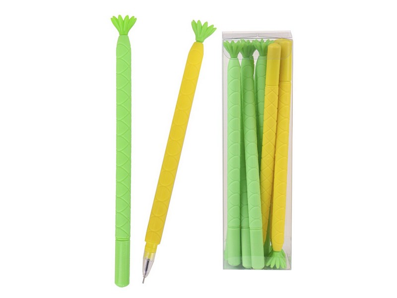 Ручка гелевая СИНЯЯ "СОЧНЫЙ АНАНАС" d=0,5 РШ-7672