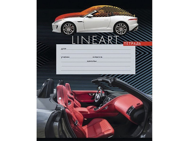 Тетрадь КЛЕТКА 18л. СТИЛЬНЫЕ АВТОМОБИЛИ (цвет. мелов. обл.)