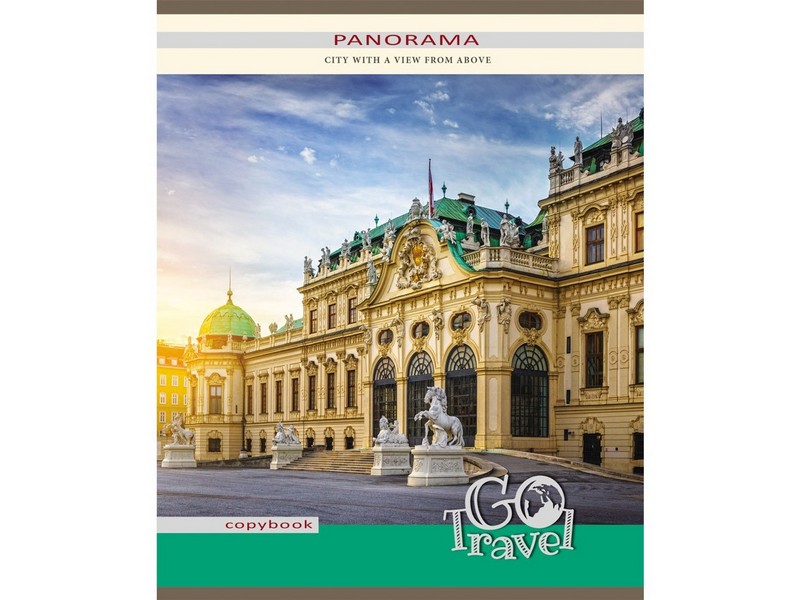 Тетрадь КЛЕТКА 80л. ГОРОДСКИЕ ПАНОРАМЫ (цвет. мелов. обл.)