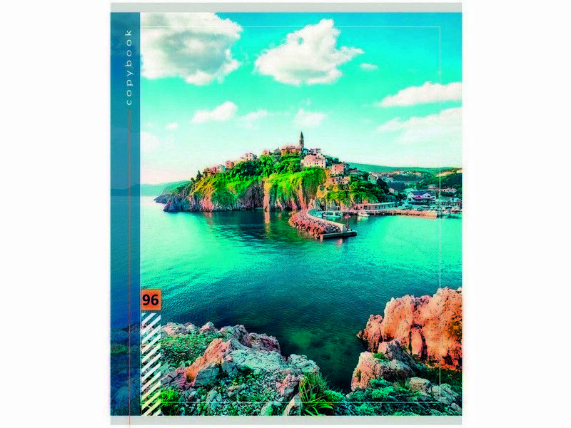 Тетрадь ЛИНИЯ 96л. МОРЯ И ОКЕАНЫ (цвет. мелов. обл.)