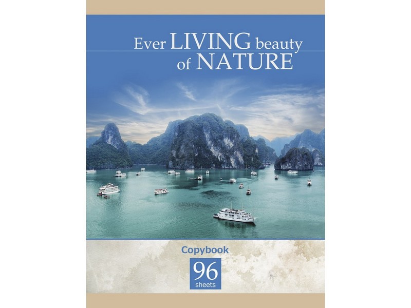 Тетрадь КЛЕТКА 96л. ВОСХИТИТЕЛЬНЫЕ ПЕЙЗАЖИ (обл. мел. картон)