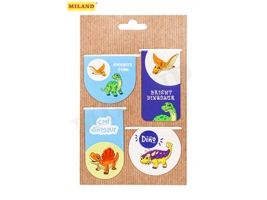 Набор магнитных закладок "Юрский период" 4 шт МЗ-9168