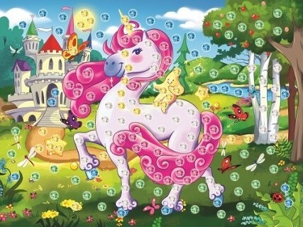 МОЗАИКА ИЗ СТРАЗ КРАСИВЫЙ ЕДИНОРОГ (М-2592)