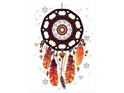 Холст с красками 30х40 см по номерам ЛОВЕЦ СНОВ (Х-6541)