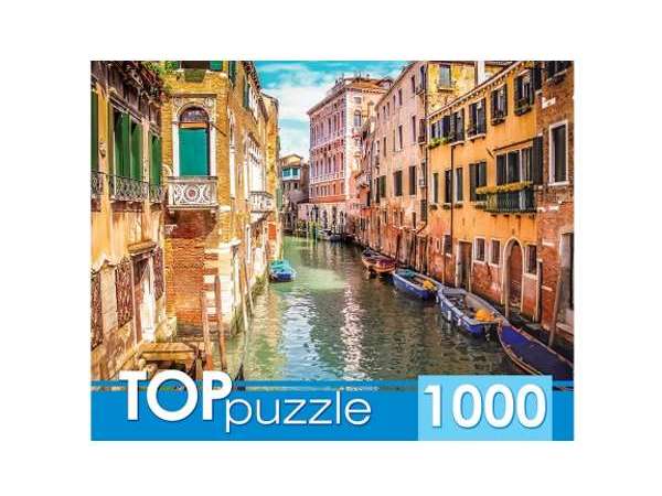 TOPpuzzle ПАЗЛЫ 1000 элементов. ИТАЛИЯ. ВЕНЕЦИАНСКАЯ УЛОЧКА