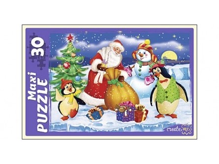 MAXI-ПАЗЛЫ 30 элементов ДЕД МОРОЗ ПРИВЁЗ ПОДАРКИ