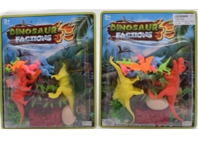 Набор животных "Динозавры 5"(пластик) на планшете 1896885