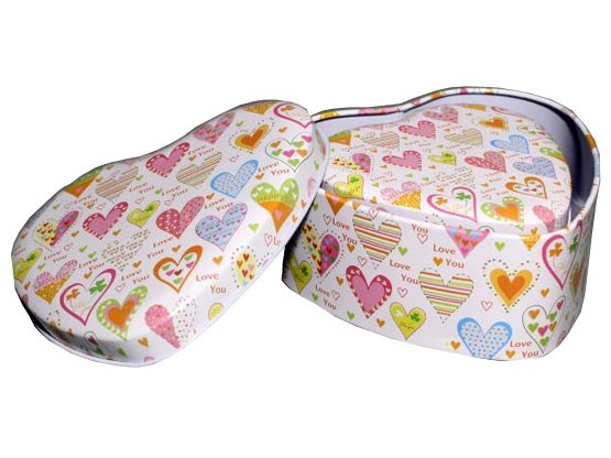 Шкатулка металл. "СЕРДЦЕ" (3 шт. в наборе) в пак. AN03205