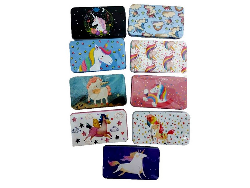 Шкатулка металл. "ЕДИНОРОГИ" (11,5х6,5х4 см) AN03163