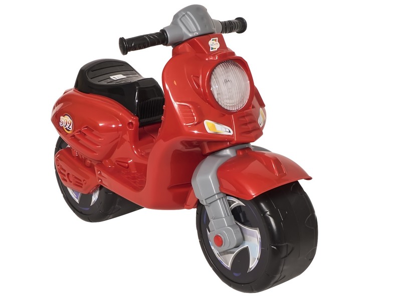 Мотоцикл-каталка 2-х колесный Скутер красный