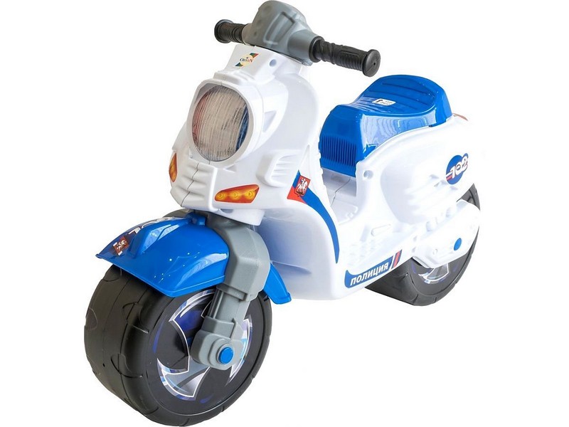 Мотоцикл-каталка 2-х колесный Скутер Полиция