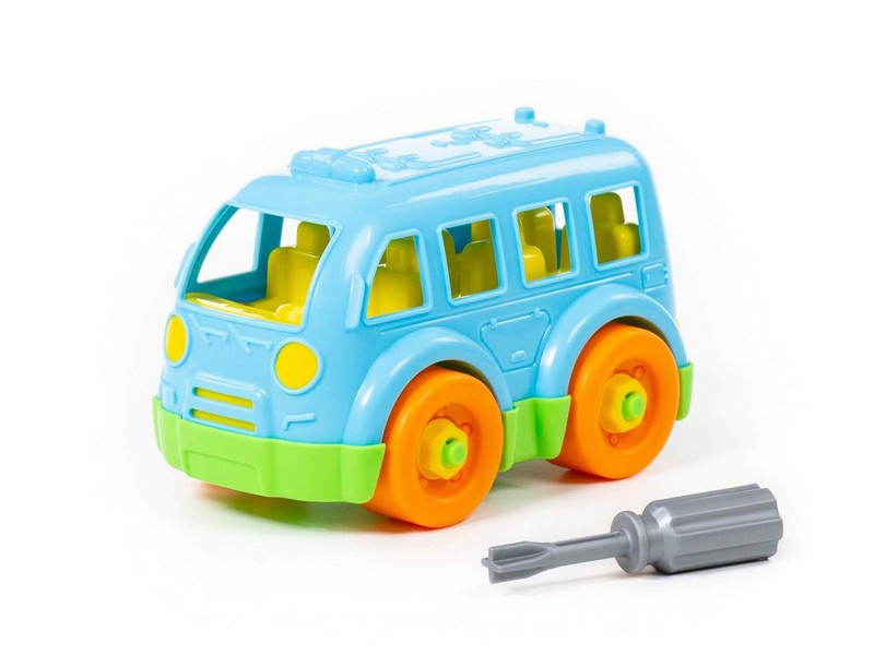 Конструктор-транспорт "Автобус малый" 15 эл. в пакете