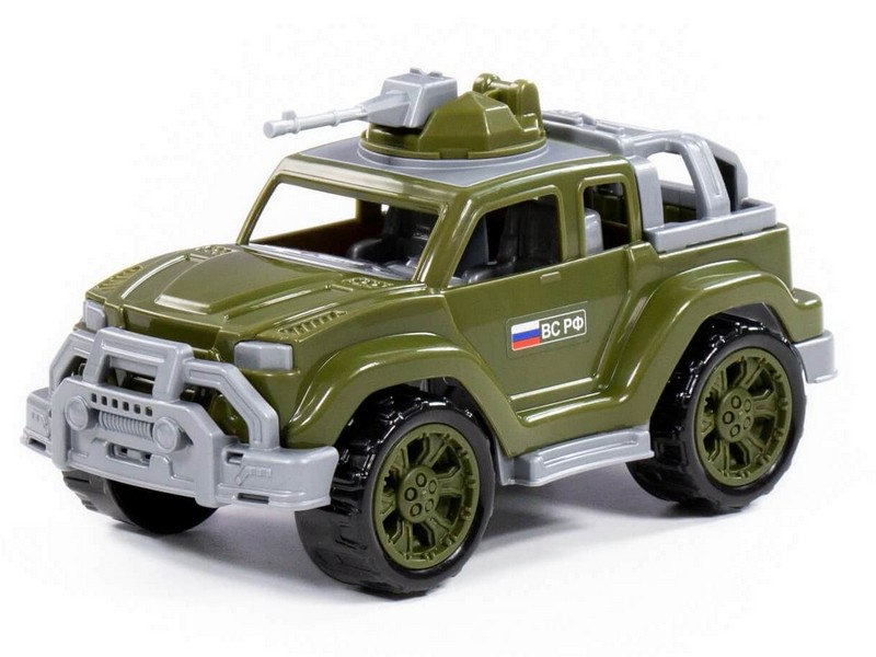 Автомобиль джип военный "Легионер-мини" с 1-м пулемётом в сеточке