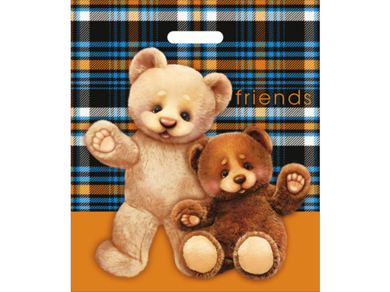 Купить оптом Пакет полиэтиленовый вырубной "ДРУЗЬЯ" 40*47см в Луганске