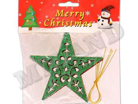 Набор ёлочных подвесок "Звёздочки" 10,5см (4шт/уп) НУ-8308