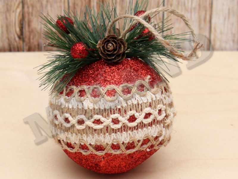 Набор шаров «АРОМАТ РОЖДЕСТВА» 8см (3шт/уп) НУ-4429