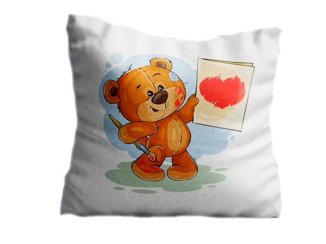 Подушка-игрушка Медведь открытка NPB_004