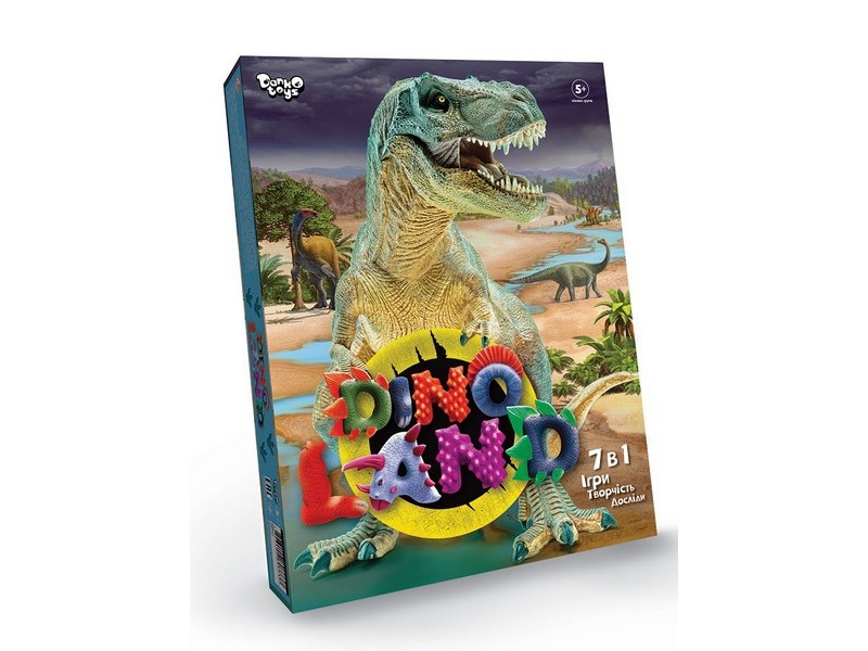 Настольная игра 7 в 1 «Игры, Творчество, Опыты» серии «Dino Land»