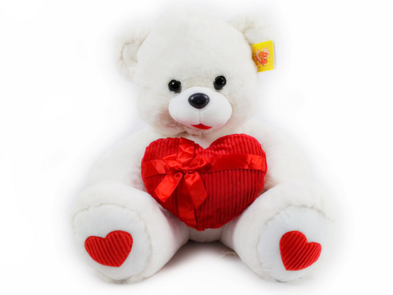 Медведь Сердце велюр 1-4110-48