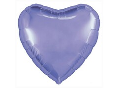 41139 [755846]Шар-сердце Пастельный фиолетовый 76,5 см