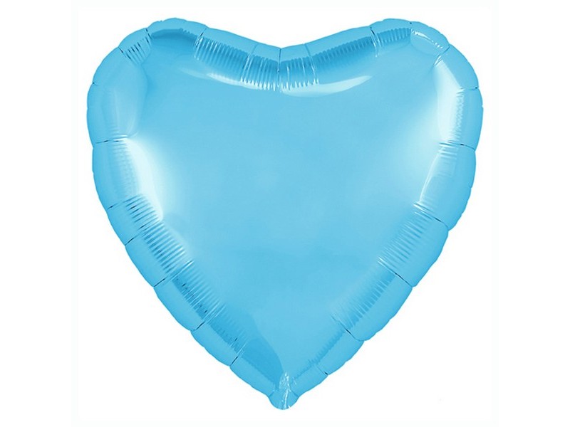 Шар-сердце Холодный голубой 76,5 см