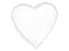 41149 [756119]Шар-сердце Белый 76,5 см