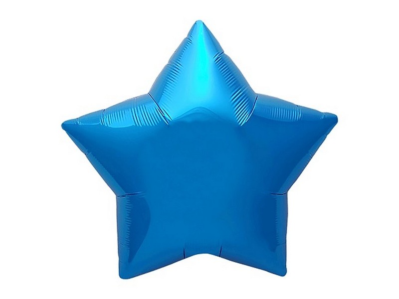 Шар-звезда Синий 76,5 см