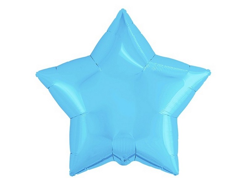 Шар-звезда Холодный голубой 76,5 см