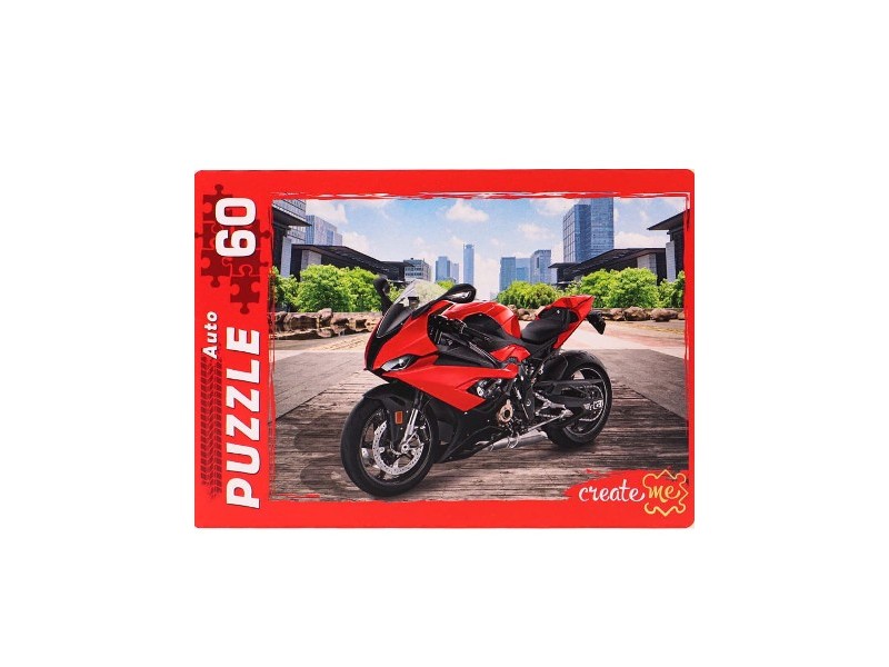 ПАЗЛЫ 60 элементов. КРУТОЙ КРАСНЫЙ БАЙК