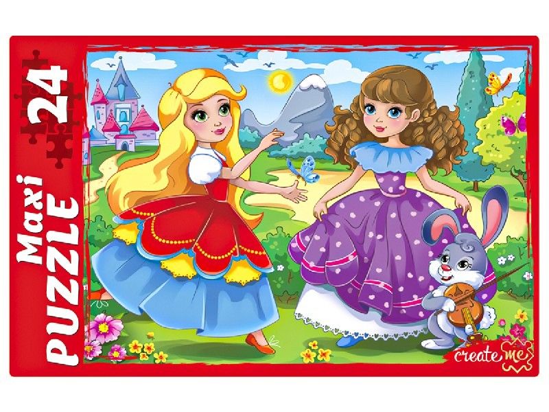МАКСИ-ПАЗЛЫ 24 элемента. ДЕВОЧКИ ПРИНЦЕССЫ