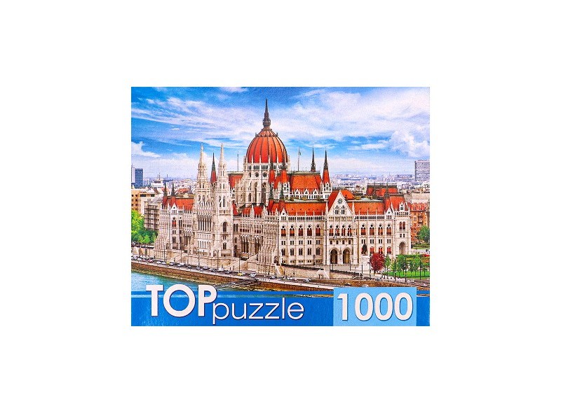 TOPpuzzle. ПАЗЛЫ 1000 элементов. ВЕНГРИЯ. ЗДАНИЕ ПАРЛАМЕНТА В БУДАПЕШТЕ