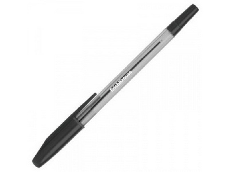 Ручка шариковая «ERICH KRAUSE» прозрачный корпус 0,7 мм ЧЕРНАЯ (12шт/уп)