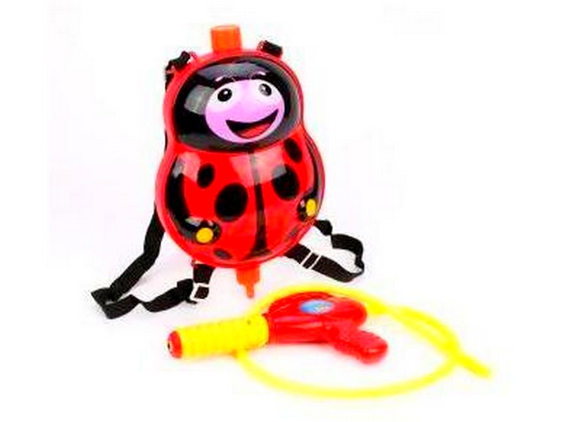 Водяной пистолет с рюкзаком «БОЖЬЯ КОРОВКА» в пак. 2016-14B