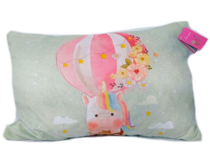 Подушка-игрушка Единорог на воздушном шаре 38*25см VAPf-039