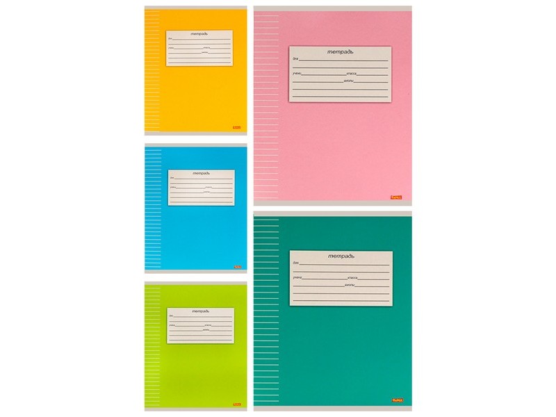 Тетрадь ЛИНИЯ 12л. КЛАССИКА-2 (цвет. мелов. обл., второй блок) 12-5921