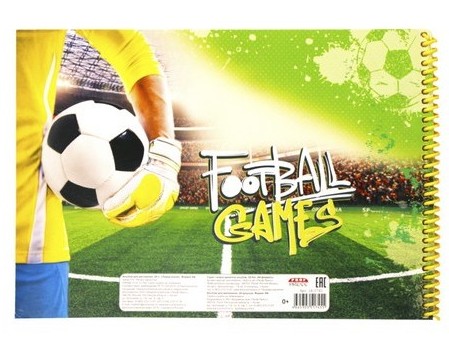 Альбом для рисования А4 24л. ПЕРЕД ИГРОЙ (спираль, офсет) 24-1745