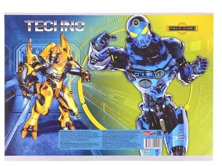 Альбом для рисования А4 12л. РОБОТЫ-ВОИНЫ (скрепка, офсет) 12-1455