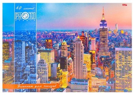 Эскизник А4 40л. МЕГАПОЛИС В ОГНЯХ (скрепка, офсет) 40-1495