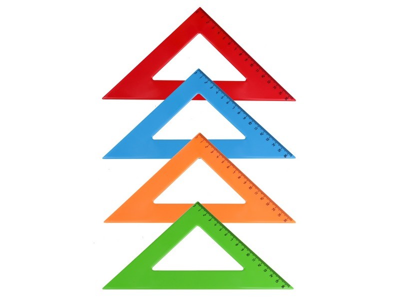 Треугольник ЦВЕТНОЕ АССОРТИ 16 см Л-6207