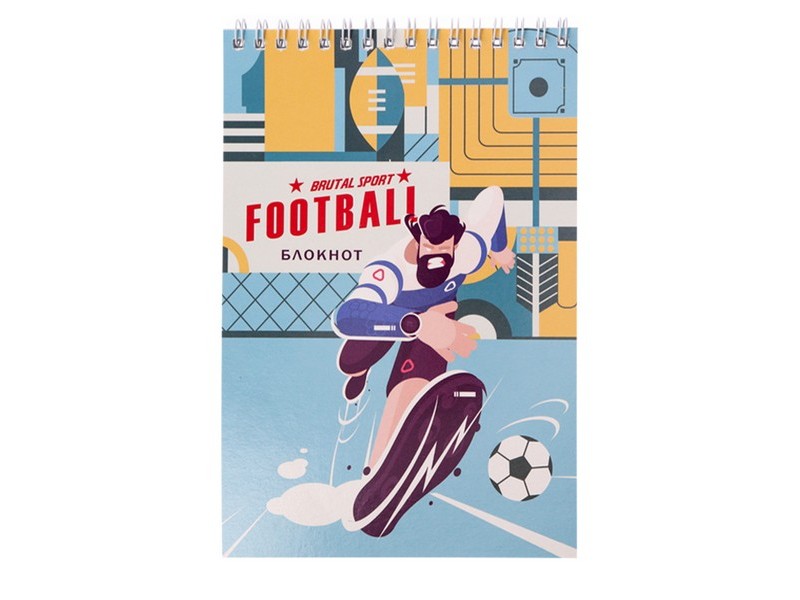 Блокнот А5 60л. БРУТАЛЬНЫЙ СПОРТ (гребень, цвет. мелов. обл., офсет) Б60-0215