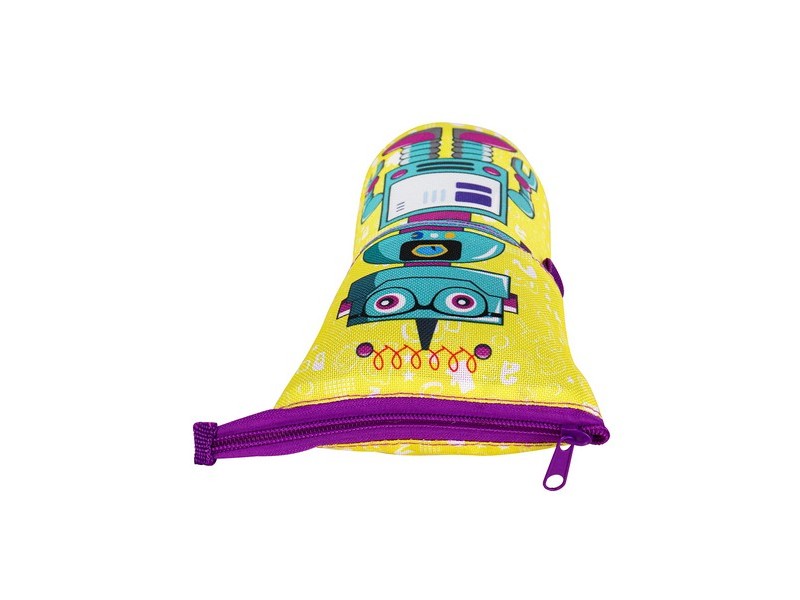 Пенал-стакан трансформер "РОБОТ В ОЧКАХ" (ткань)