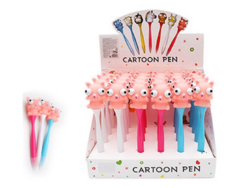 Ручка шариковая СИНЯЯ "СВИНКА" 0,7 мм (24шт/уп) РШ-3136