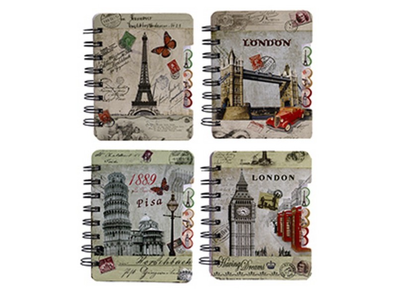 ЗАПИСНАЯ КНИЖКА 57л. "ЛОНДОН" (гребень) 57-6541