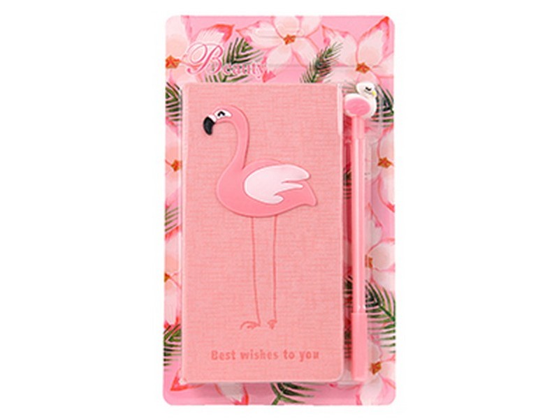 Записная книжка 80л. с ручкой "ФЛАМИНГО" ЗР-6854